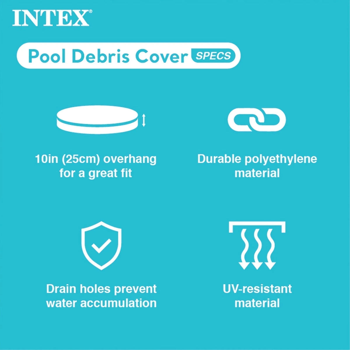 INTEX 12′ x 30″ Metal Frame Above Ground Pool, Filter, Cover, & Maintenance Kit