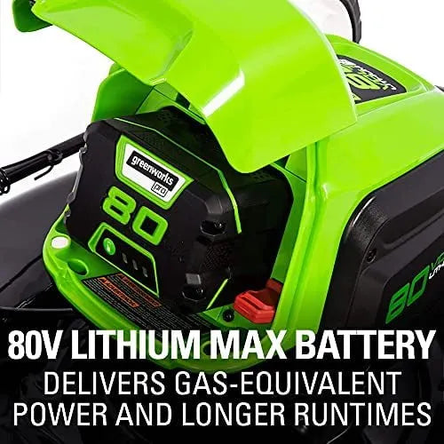 Greenworks Pro 80V 21-Inch Brushless Self-Propelled Lawn Mower, 4Ah Battery Included MO80L410