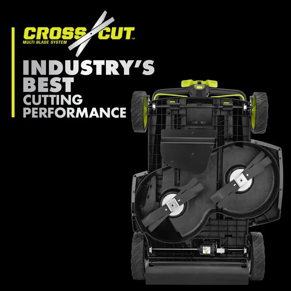 RYOBI 80v Hp brushless 30″ self-propelled dual-blade lawn mower kit