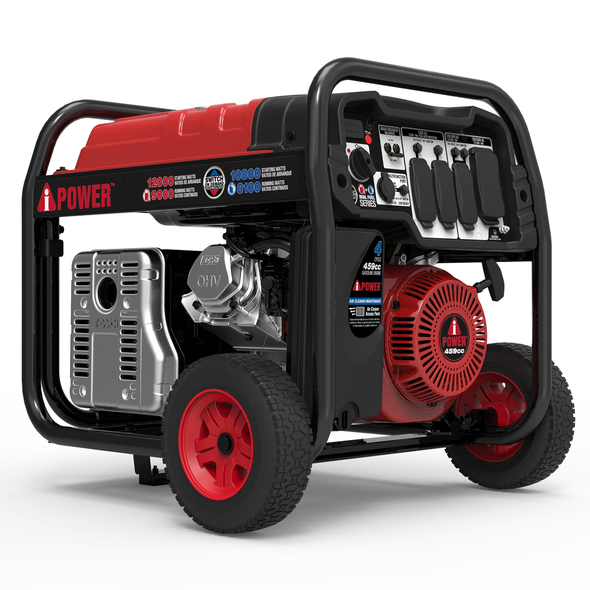 SUA12000ED – 12000 Watt Dual Fuel Portable Generator