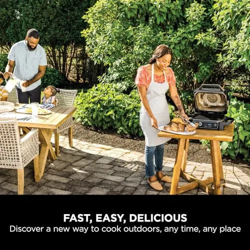 Ninja Woodfire Electric BBQ Grill & Smoker 7-in-1 Outdoor