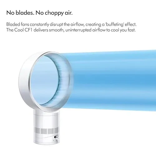 Dyson Cool CF1 Desk Fan, White/Silver