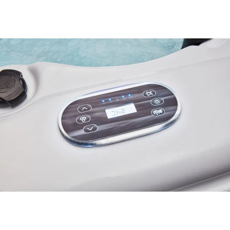 Luxury Spas 61 – Jet Acrylic Square Hot Tub with Ozonator in Gray