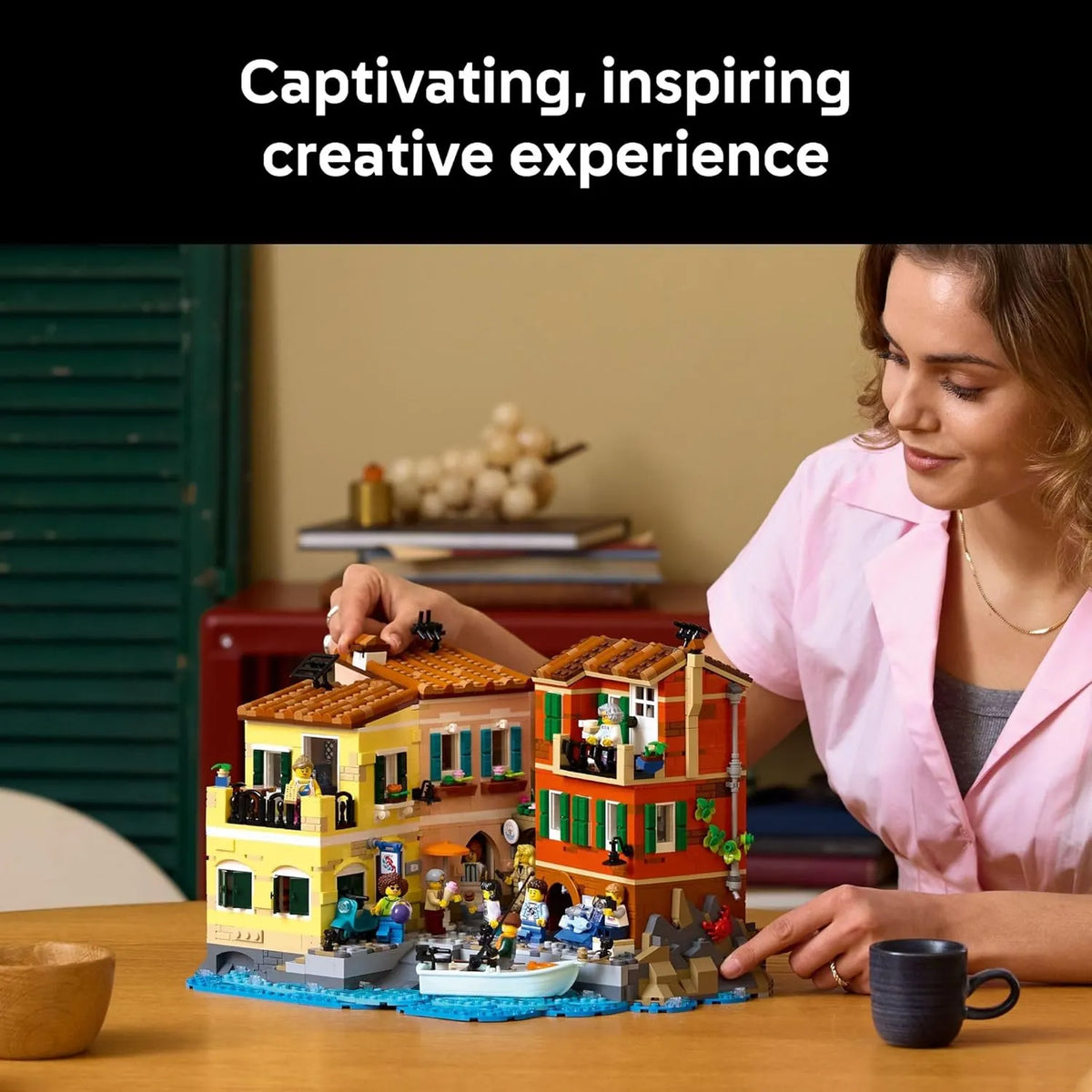 LEGO Ideas Italian Riviera Building Set – DIY Home & Office Decor for Men & Women