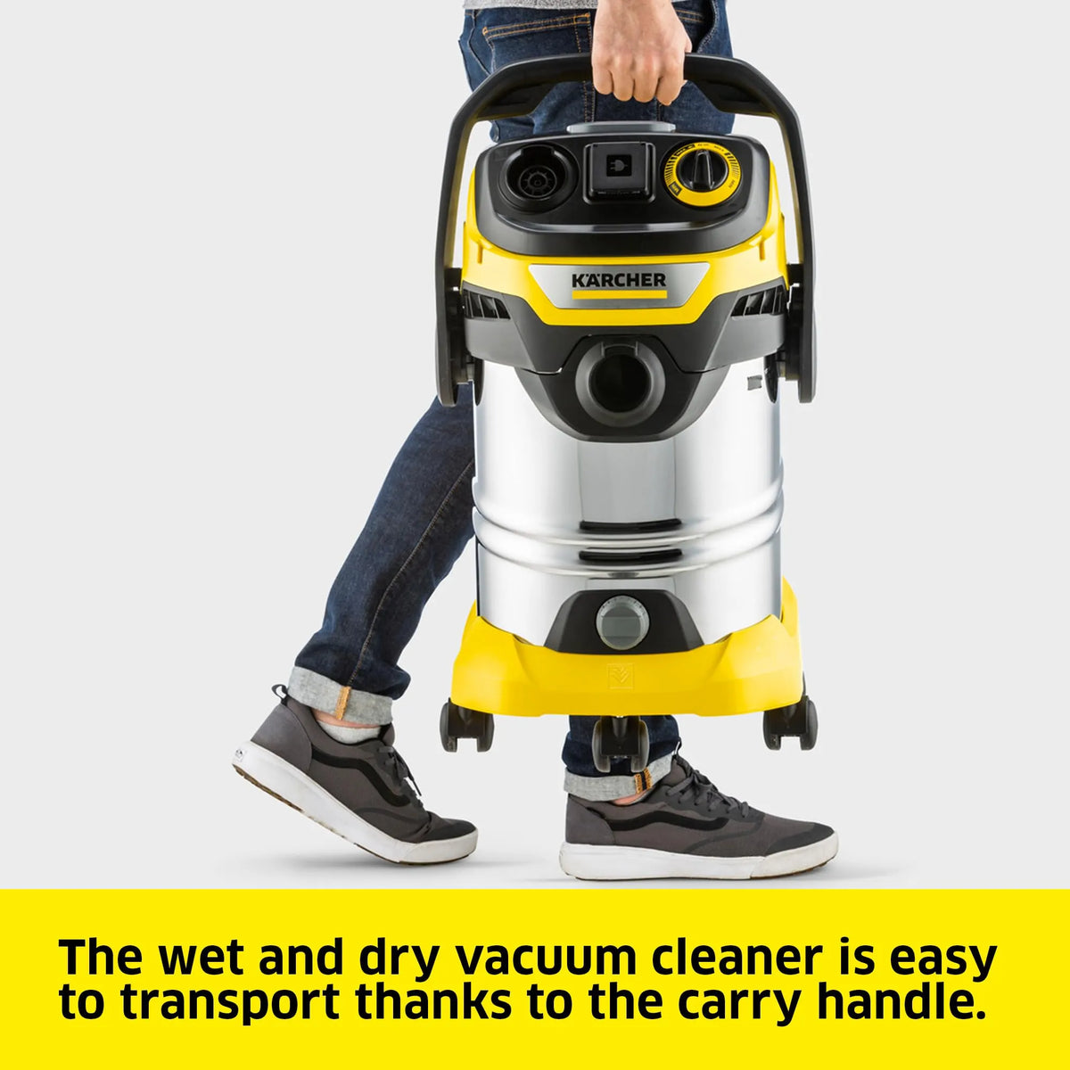 Kärcher WD 6 P Premium Wet and Dry Vacuum Cleaner 1300W Stainless Steel