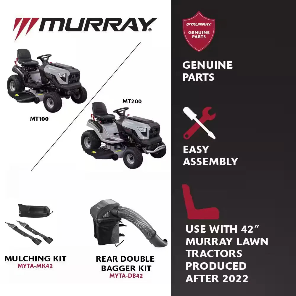 MT200 42 In. 19.0 HP 540Cc EX1900 Series Briggs and Stratton Engine Automatic Gas Riding Lawn Tractor Mower