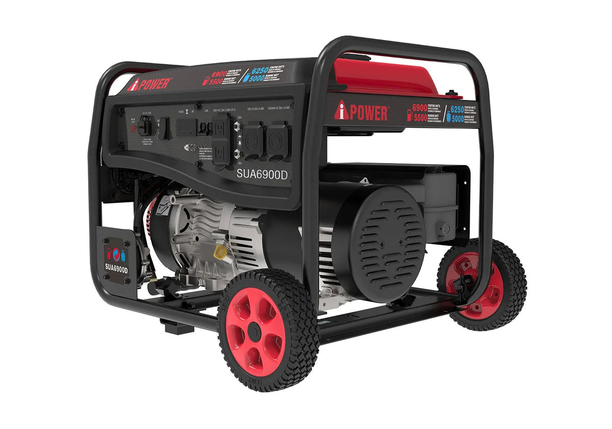 SUA6900D – 6900 Watt Dual Fuel Portable Generator