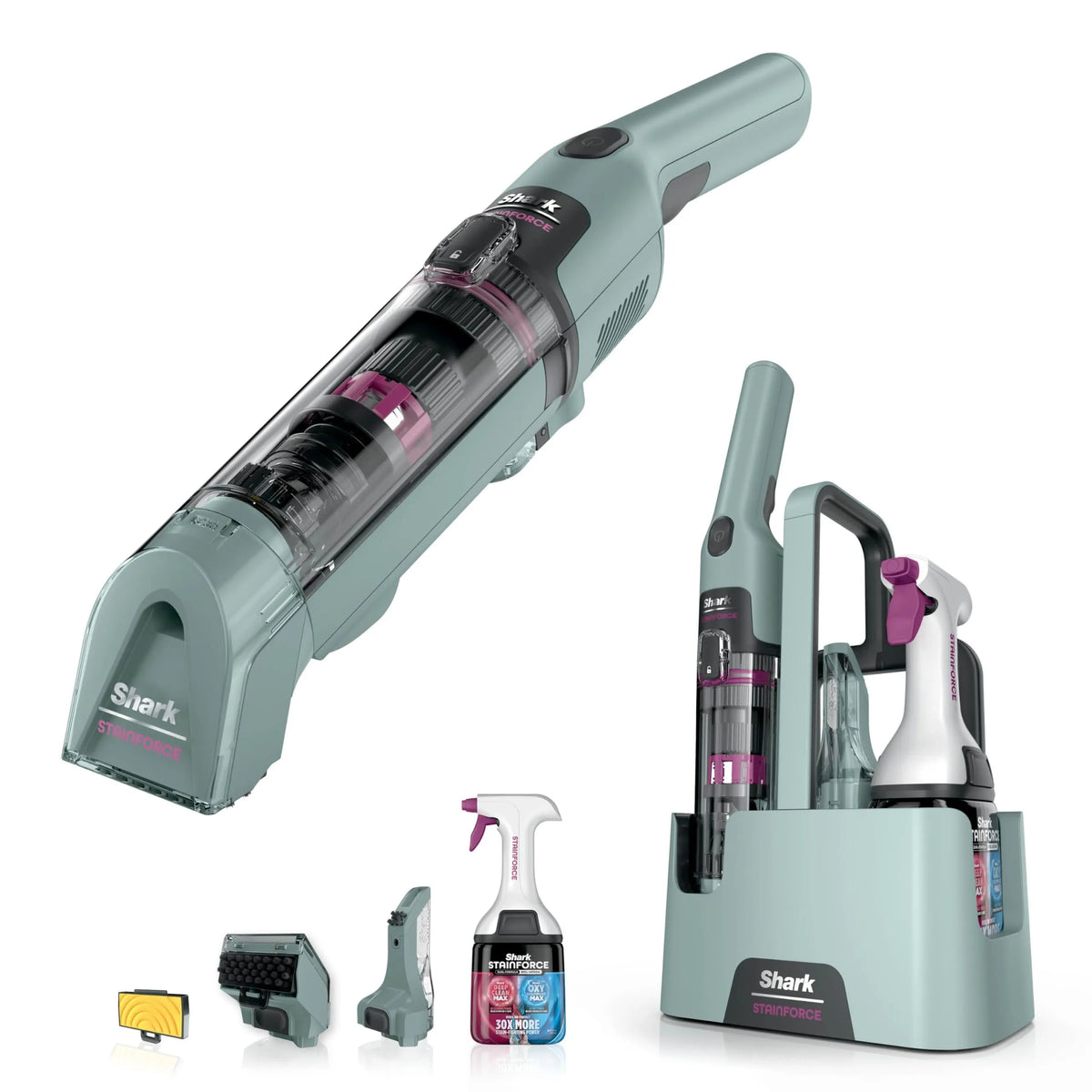 Shark StainForce Cordless Spot Cleaner, Lightweight Portable Spot Stain & Odour Eliminator for Carpets