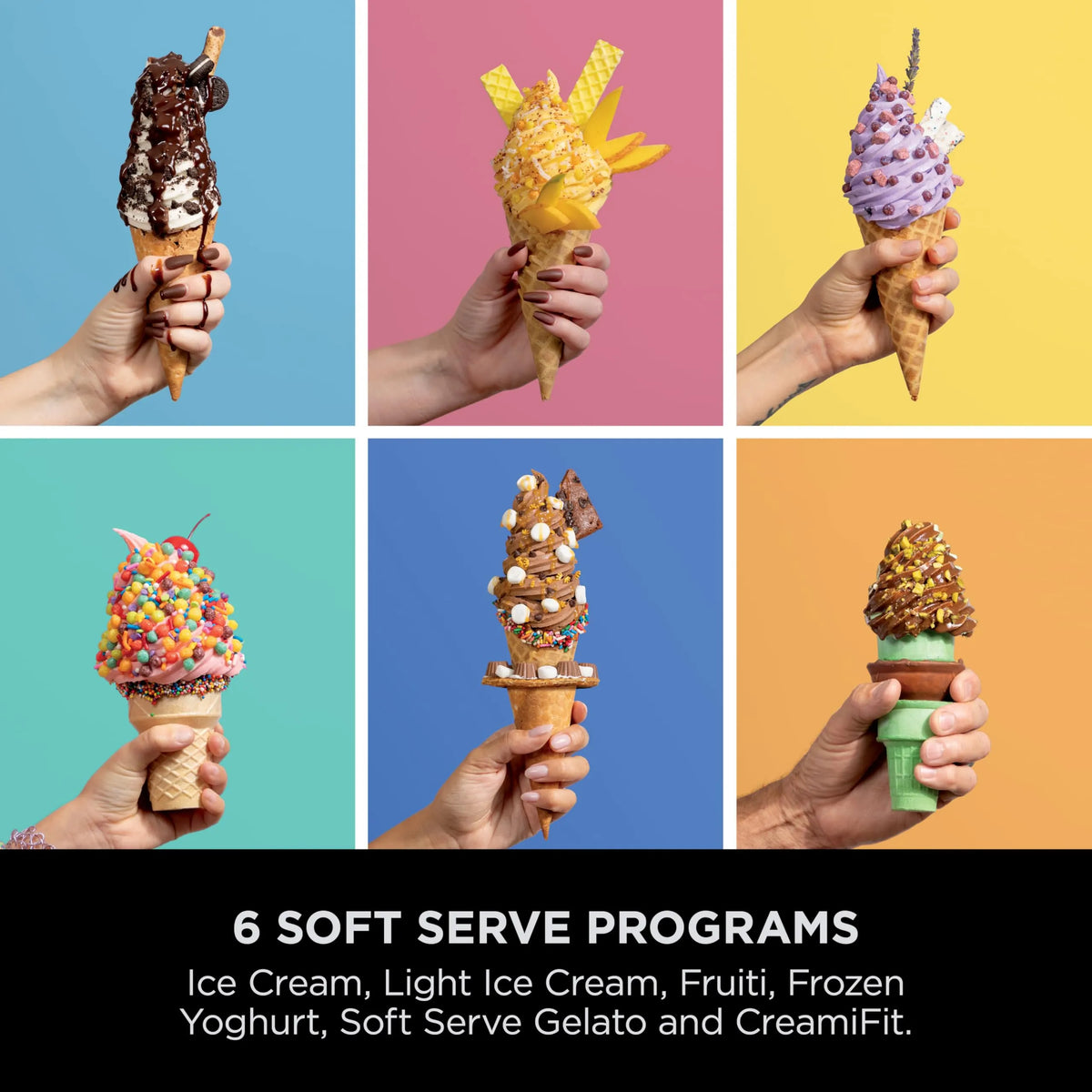 Ninja Swirl by CREAMi Soft Serve & Ice Cream Maker 13 Functions 2 Tubs