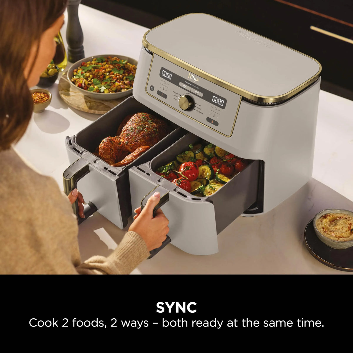 Ninja MAX Dual Zone Digital Air Fryer 9.5L 6-in-1