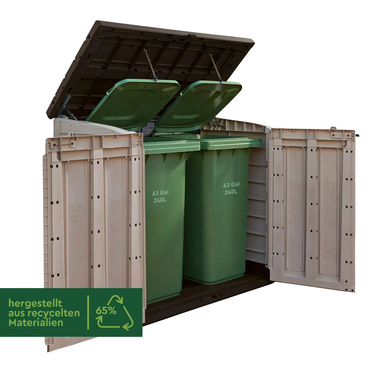 Keter Store-It-Out Max Storage Shed 145.5x82x125 cm Beige/Brown