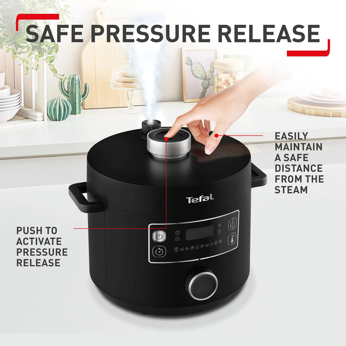 Tefal Turbo Cuisine 10-in-1 Multi Pressure Cooker 4.8 L 1000 W
