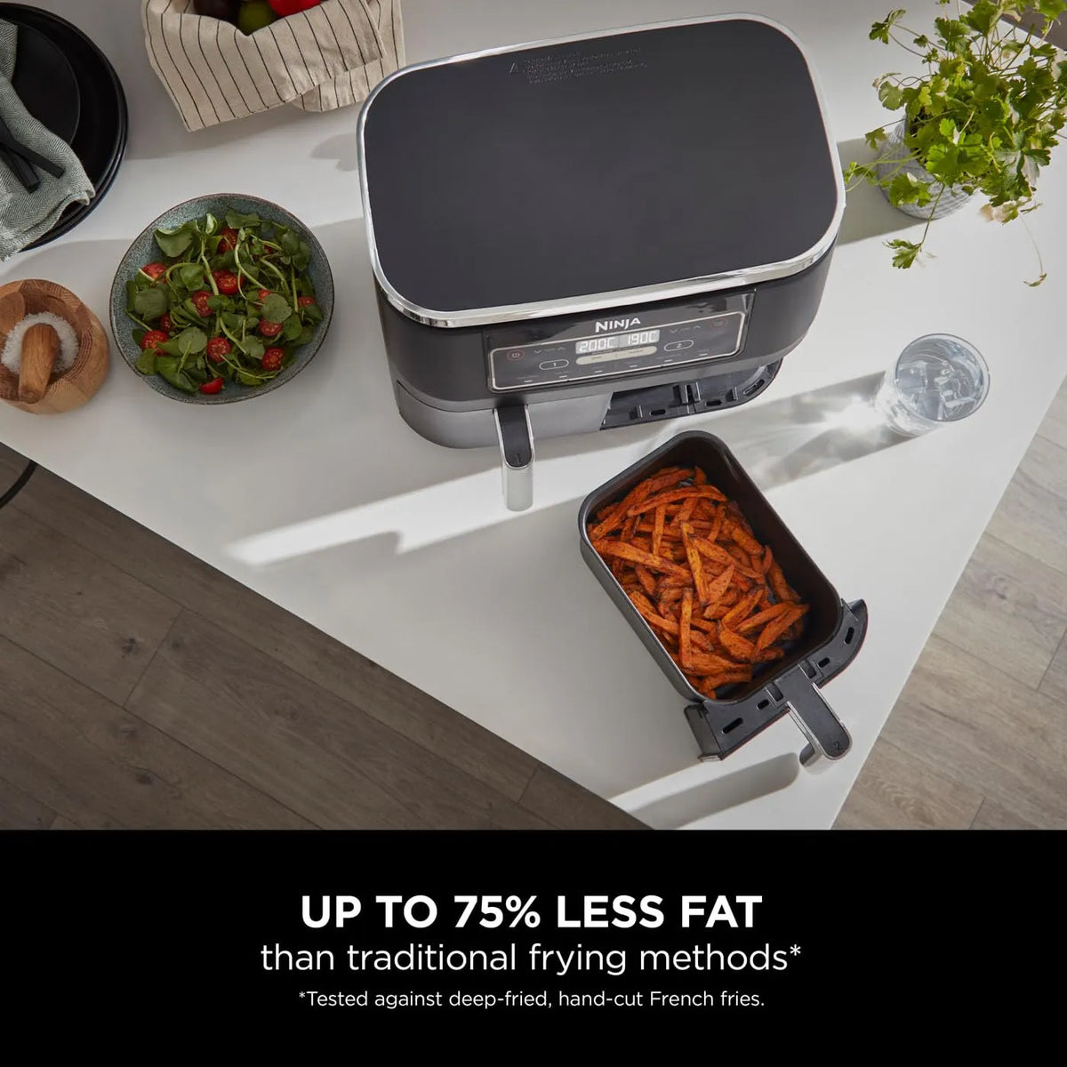 Ninja Foodi Dual Zone Dual Air Fryer 7.6L 6-in-1