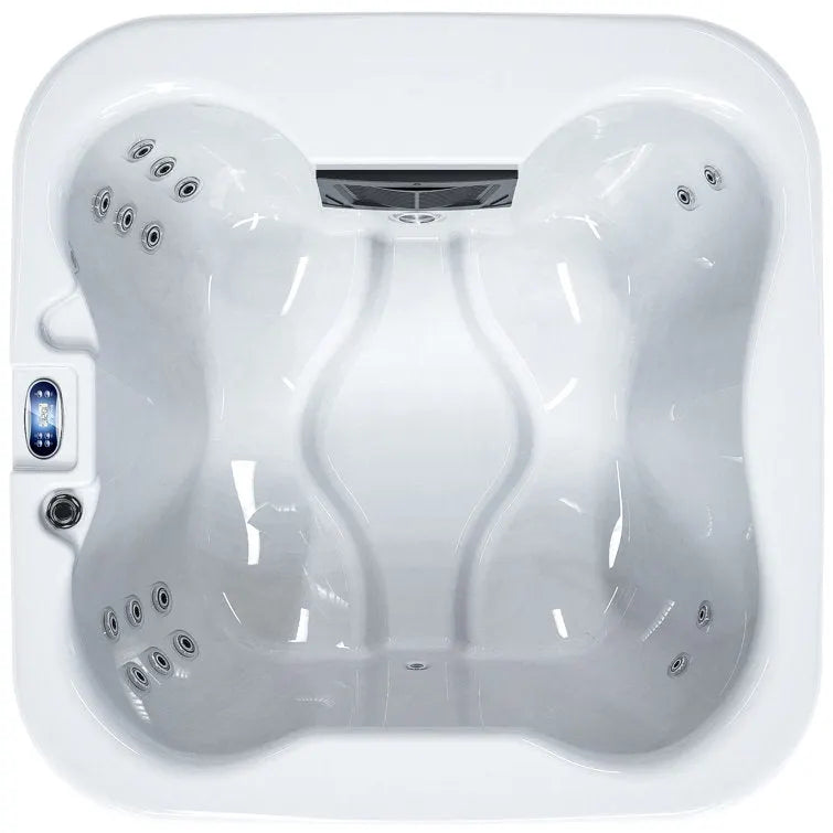 Luxuria Spas 120 Volt 4 – Person 55 – Jet Square Plug & Play Hot Tub with Ozonator