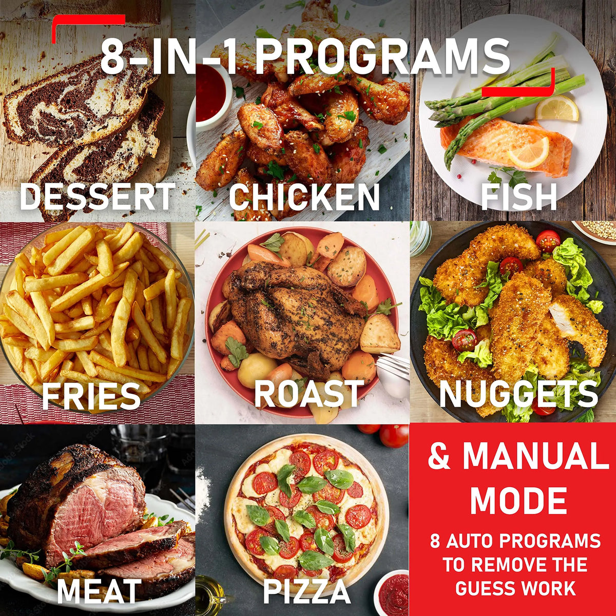 Tefal Easy Fry Precision 2-in-1 Air Fryer and Grill 4.2 L 8 Programs