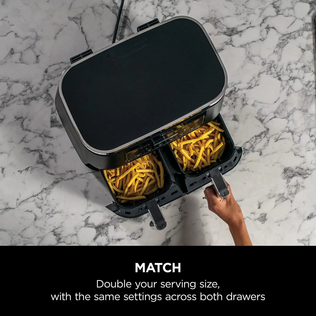 Ninja Foodi Dual Zone Dual Air Fryer 7.6L 6-in-1