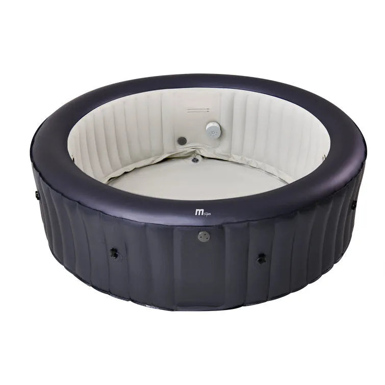 Mspa, Carlton, Muse Series, Self-Inflatable Hot Tub & Spa, Hydromessage Jets & Air Bubble System, Round – 4 Persons