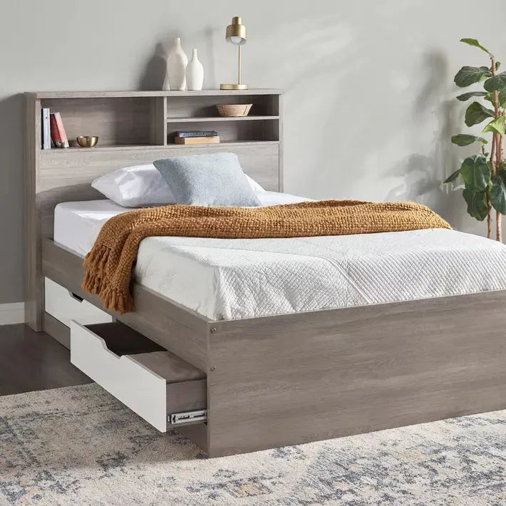 Jamie Single Bed with Storage – 120×200 cm