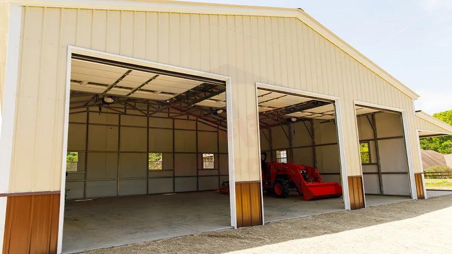 40x36x11 Garage with Lean-to