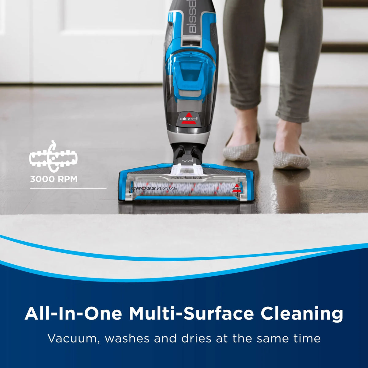 BISSELL CrossWave 3-in-1 Multi-Surface Vacuum and Floor Cleaner
