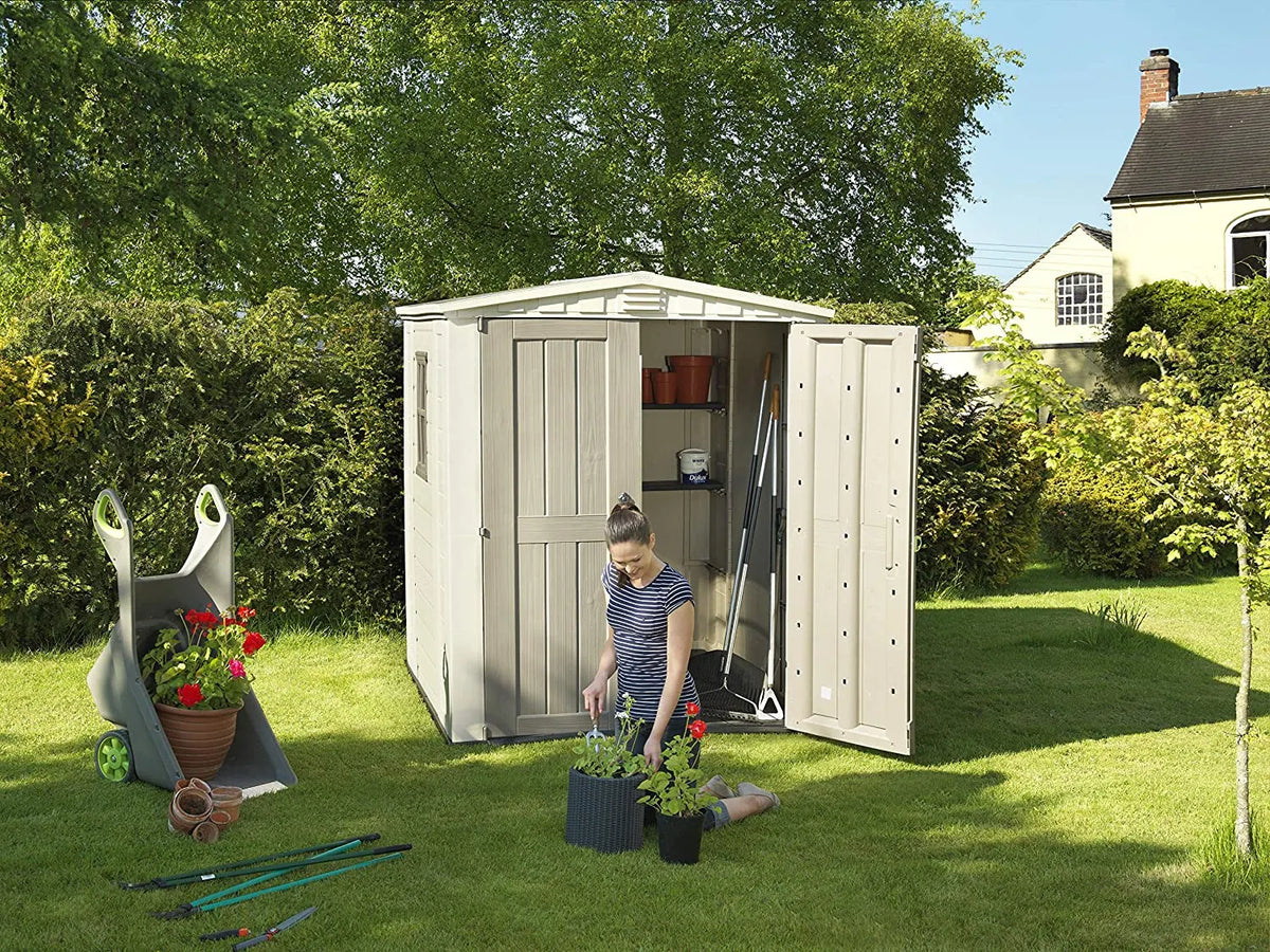 Keter Factor Double Door Plastic Garden Shed