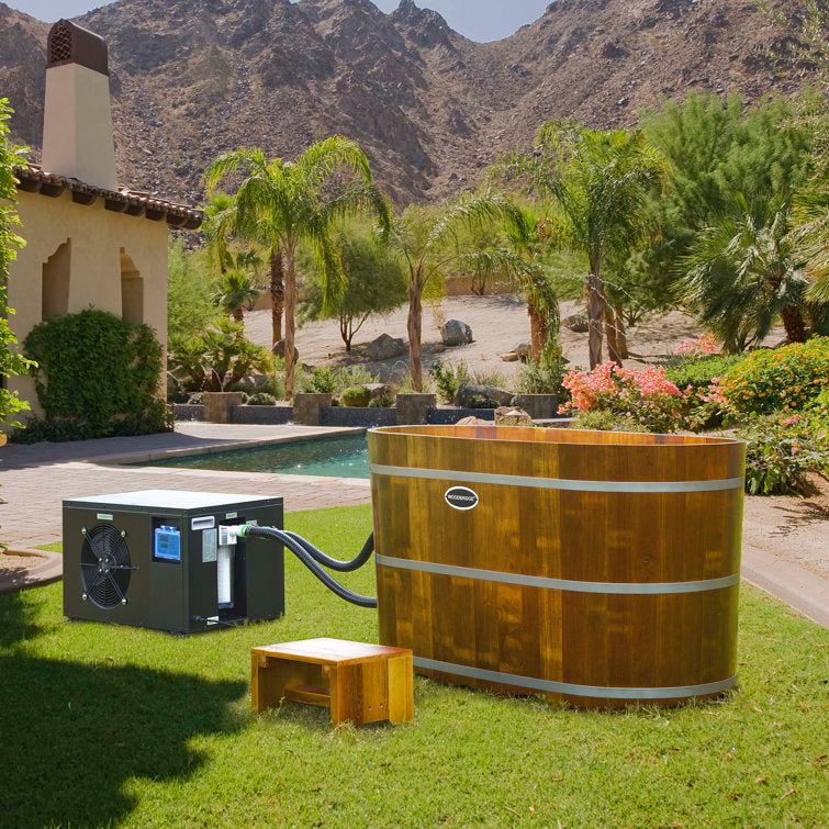 WoodBridge 110 1 – Person Hot Tub in Olive Pine