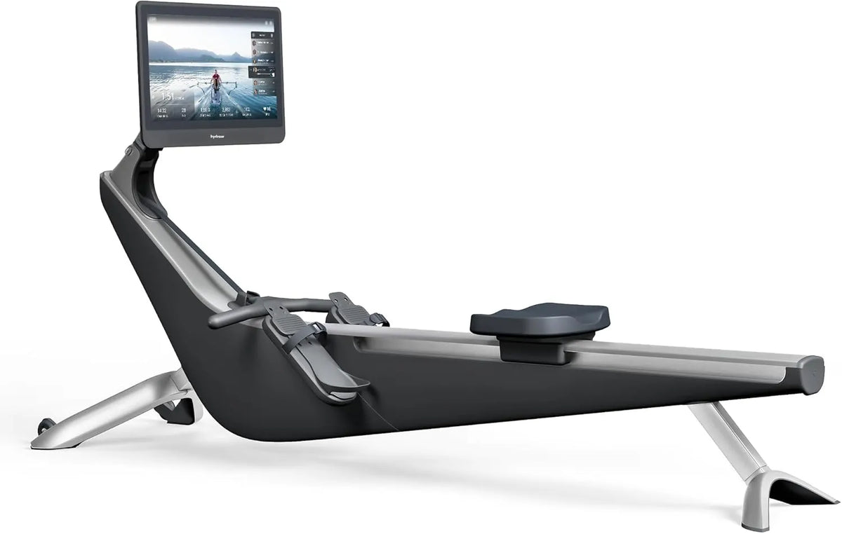 Hydrow Origin Rowing Machine with 22″ HD Rotating Screen, Upright Storage