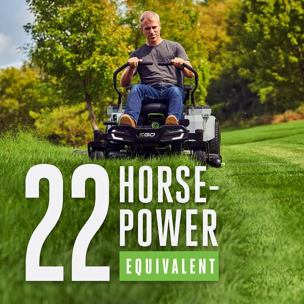 EGO Power+ Z6 42″ Zero Turn Riding Lawn Mower Electric, 22HP Equivalent