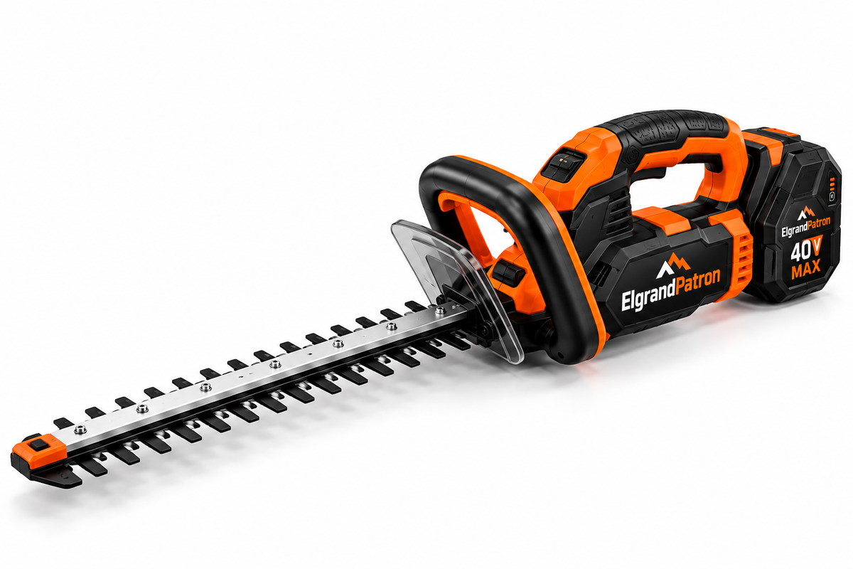 ElgrandPatron TrimMaster 24" Cordless Hedge Trimmer – 40V MAX with Battery