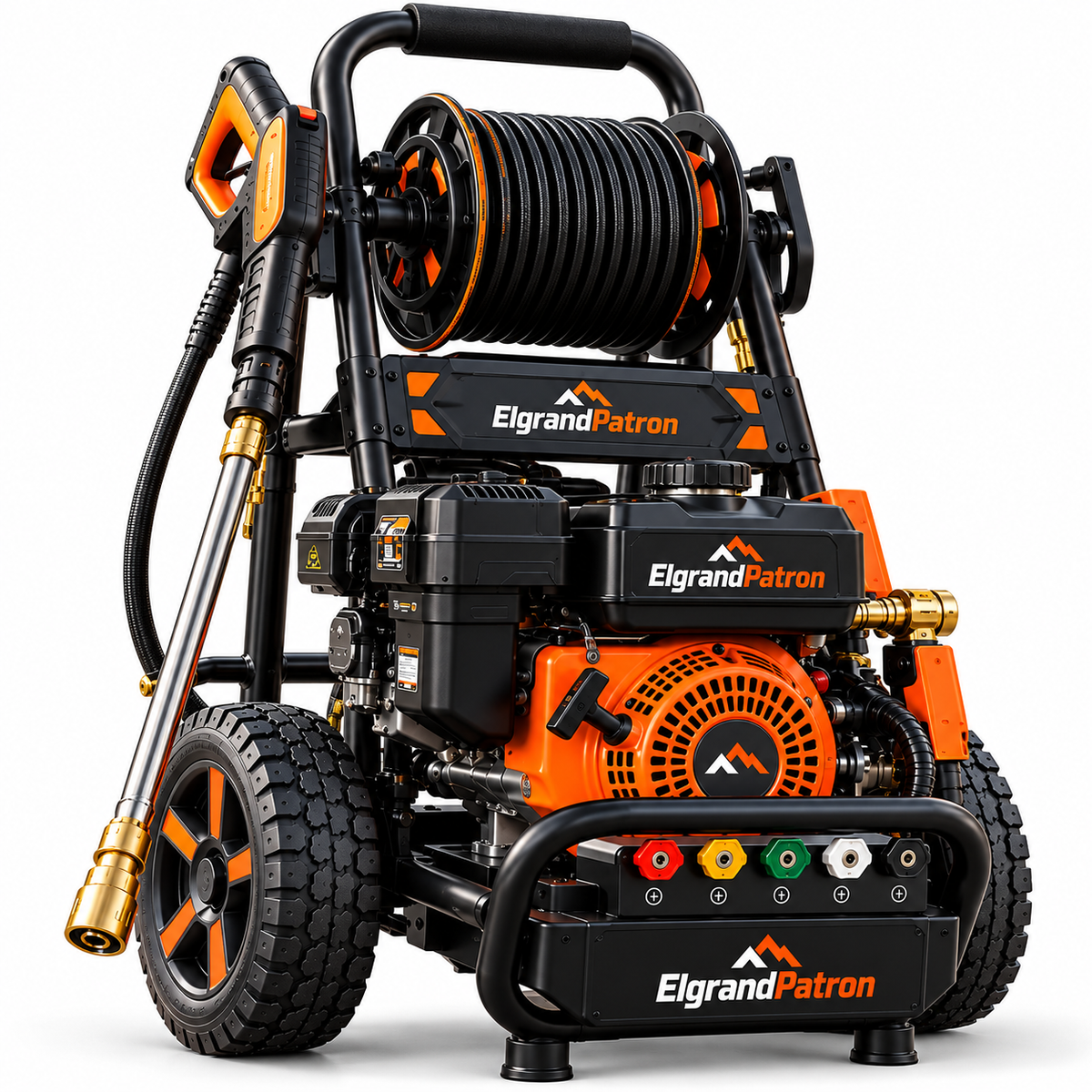 ElgrandPatron HydroForce 3500 Gas Pressure Washer – 3500 PSI Heavy-Duty Power Cleaner