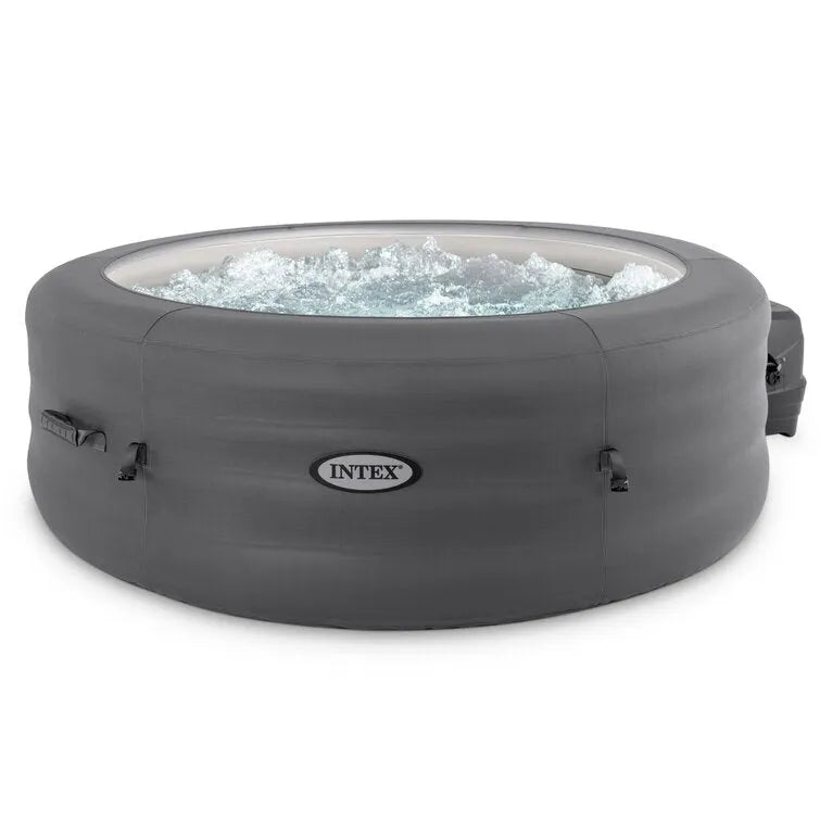 Intex Simplespa 4 Person Inflatable Portable Hot Tub W/ Energy Efficient Cover