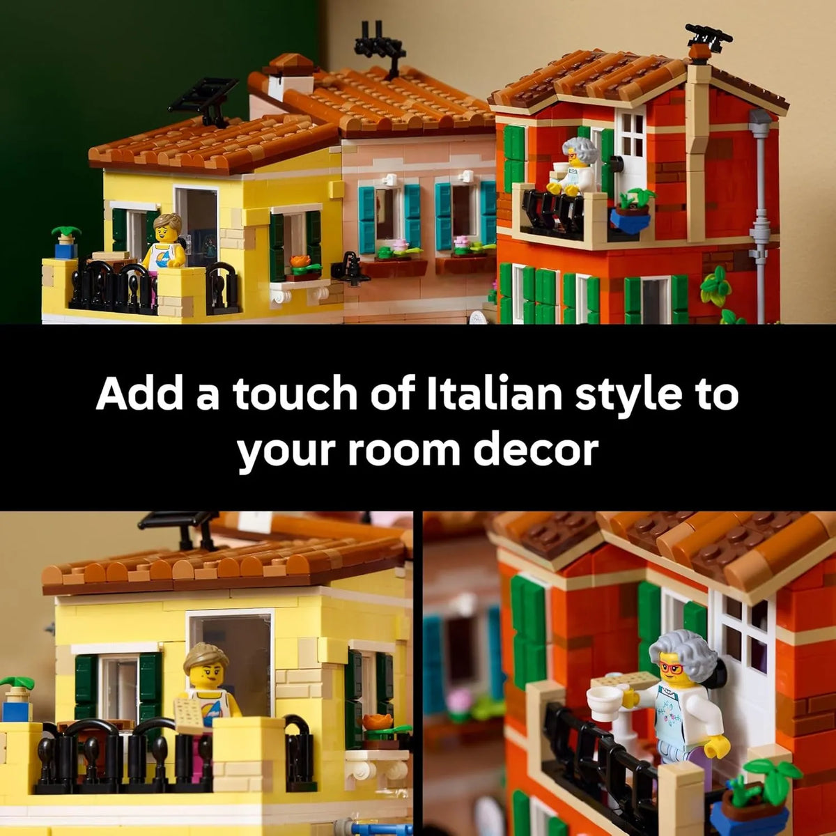 LEGO Ideas Italian Riviera Building Set – DIY Home & Office Decor for Men & Women