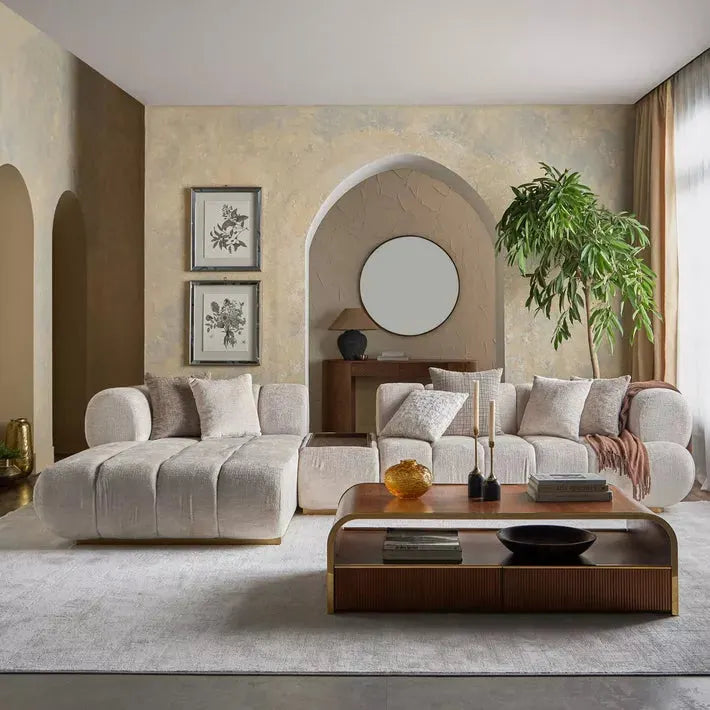 Nomad 4-Seater Velvet Left Corner Sofa