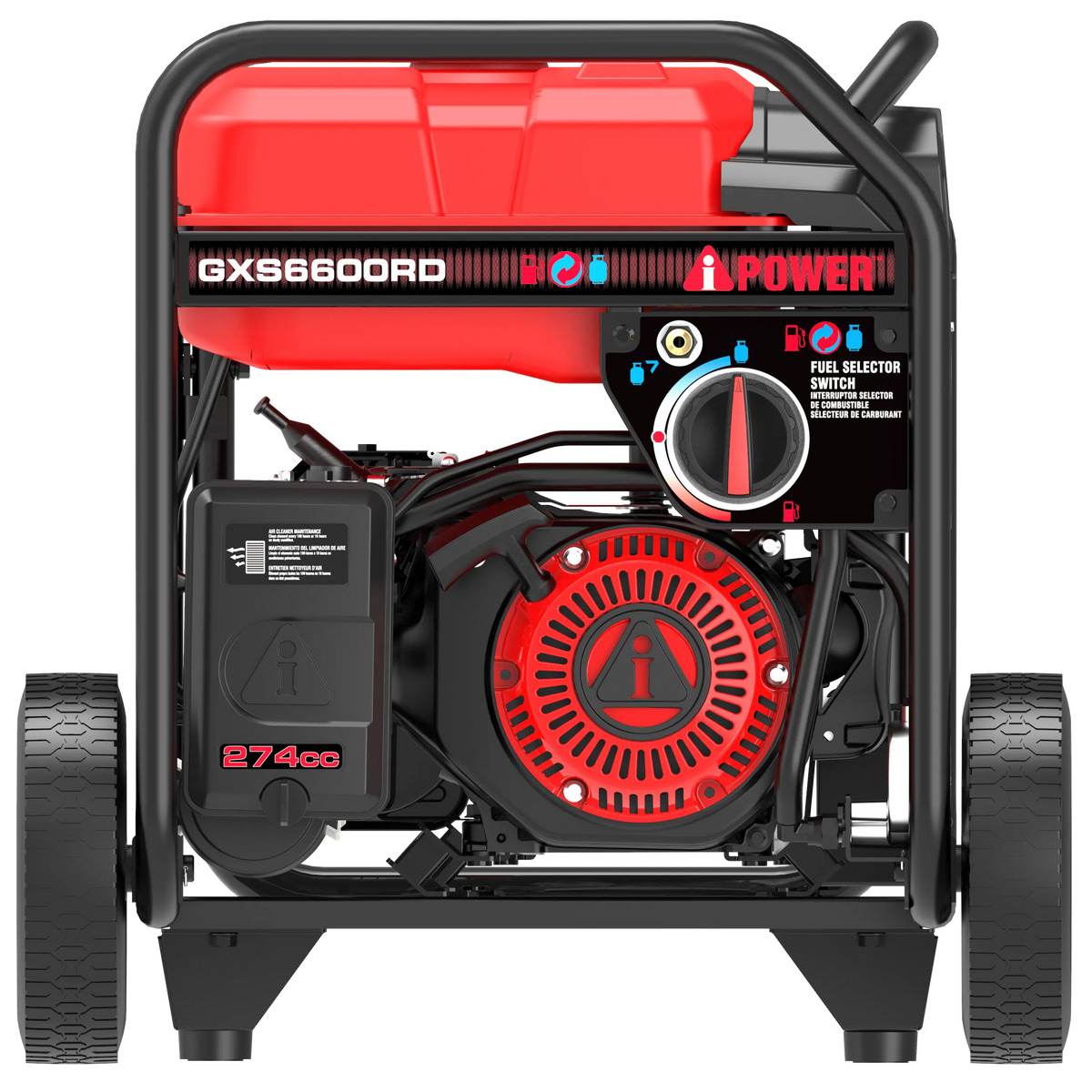GXS6600RD Remote Dual Fuel Portable Generator