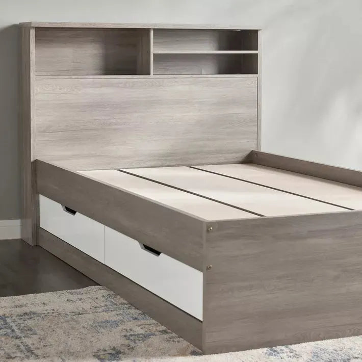 Jamie Single Bed with Storage – 120×200 cm