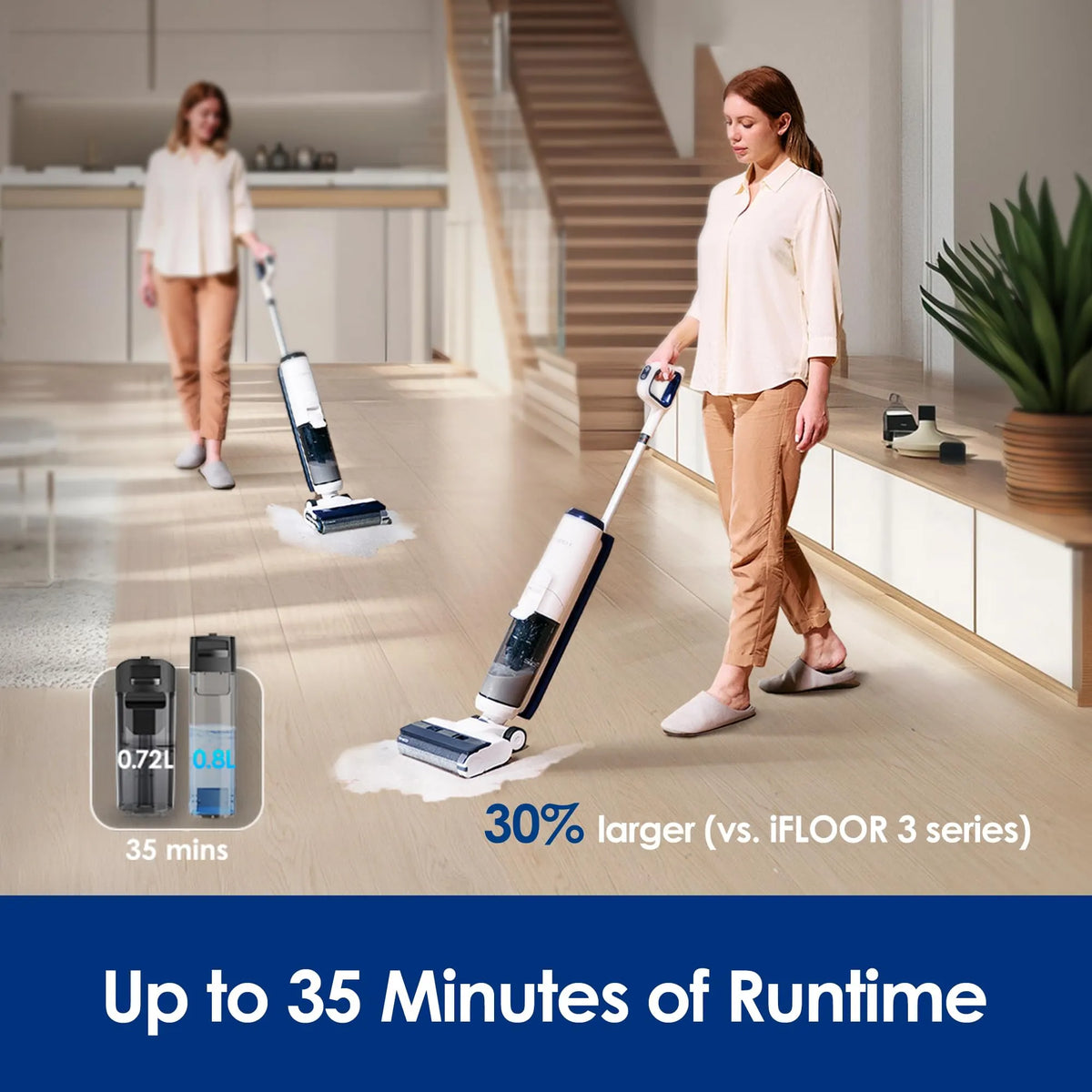 Tineco iFLOOR 5 Breeze Cordless Wet and Dry Vacuum Floor Washer