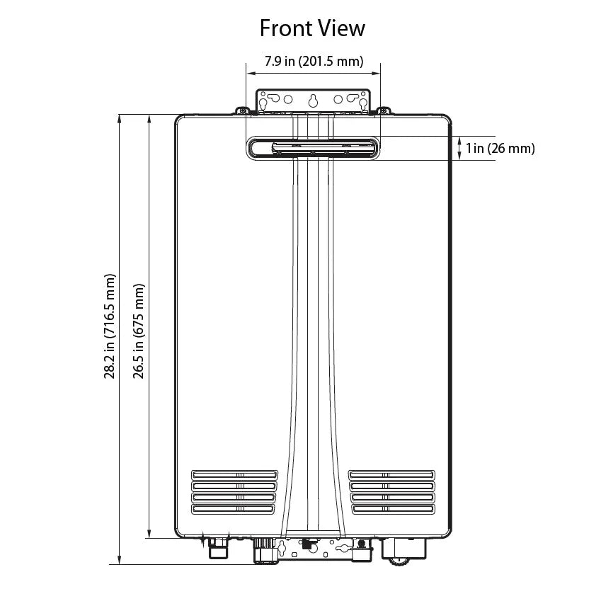 Navien NHW700-199AE Outdoor Tankless Water Heater