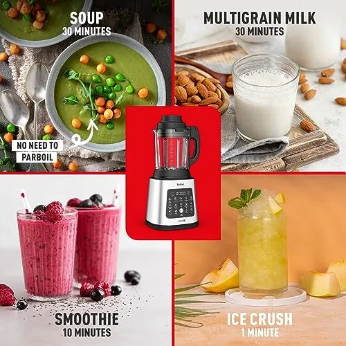 Tefal PerfectMix Cook Blender & Soup Maker 2L, 10 Auto Programs