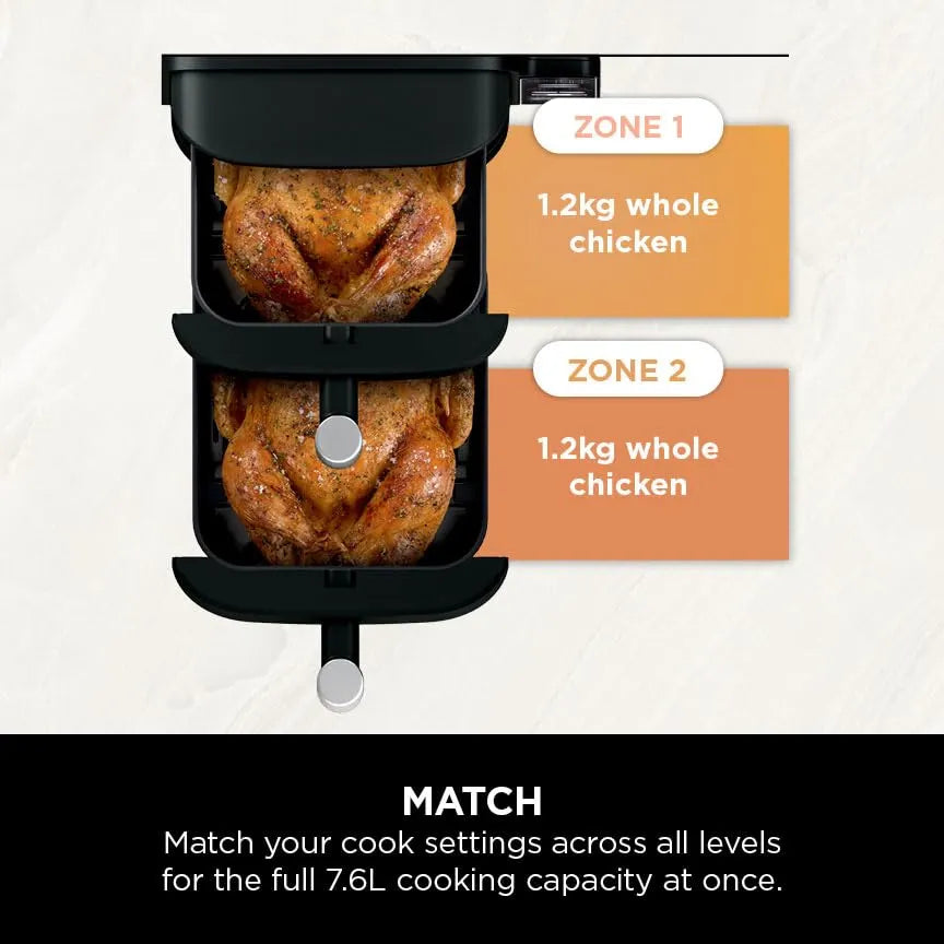 Ninja Double Stack Vertical Dual Air Fryer 4 Levels