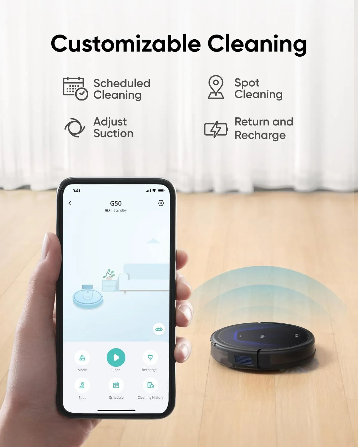 eufy G50 Robot Vacuum Cleaner 4000Pa with Anti-Tangle Brush
