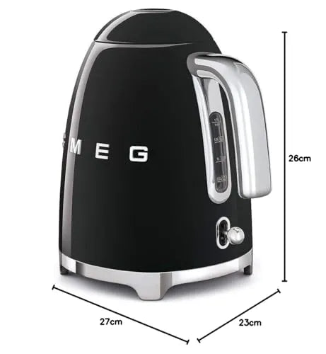 Smeg Retro Style Electric Kettle 1.7L Black
