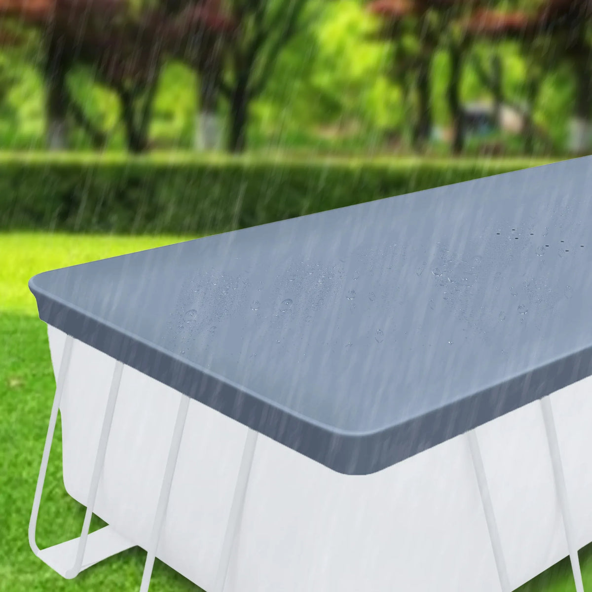 Funsicle 18′ x 9′ x 52″ Oasis Rectangular Swimming Pool Set with 18′ Cover