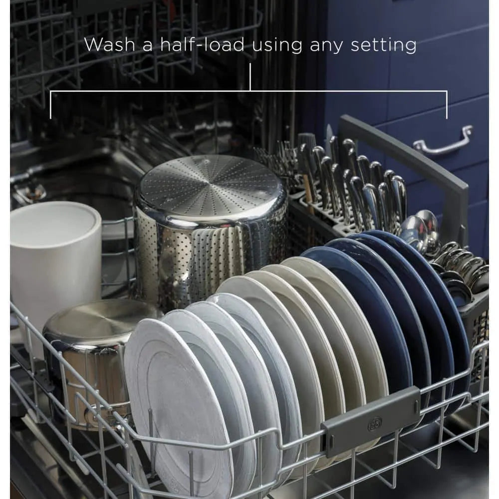 GE Adora 24 in. Stainless Steel Top Control Built-In Tall Tub Dishwasher with Stainless Steel Tub, 3rd Rack, and 48 dBA