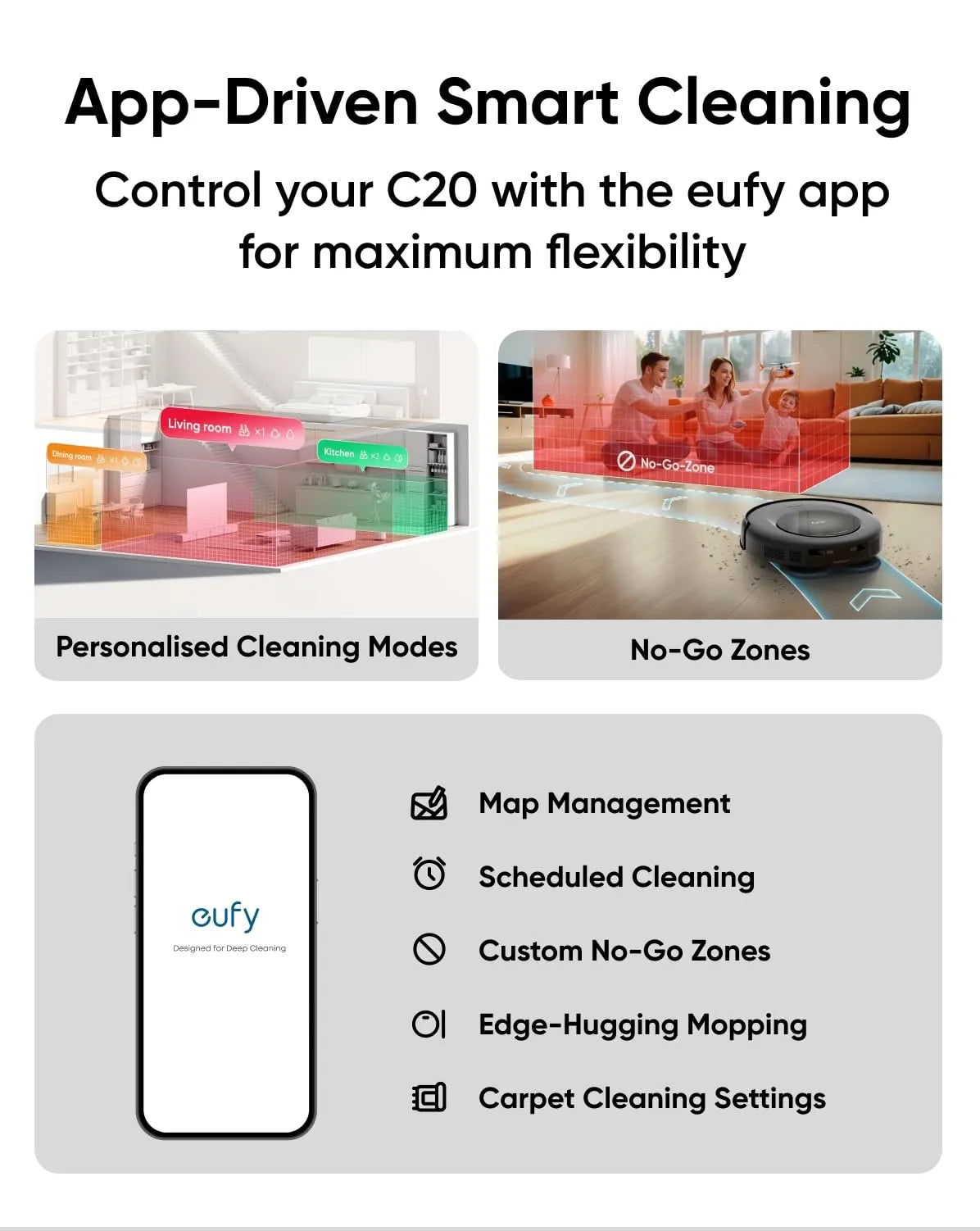 eufy Omni C20 Robot Vacuum & Mop 7000Pa All-in-One Station