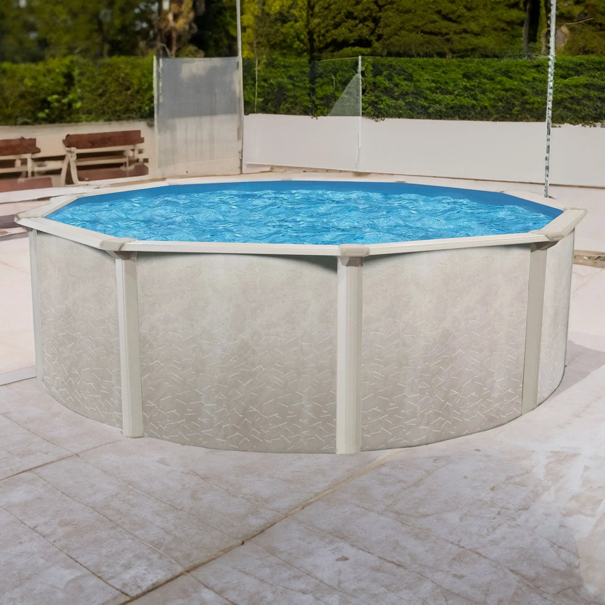 Aquarian Phoenix 21′ x 52″ Steel Frame Above Ground Swimming Pool Kit with Pump