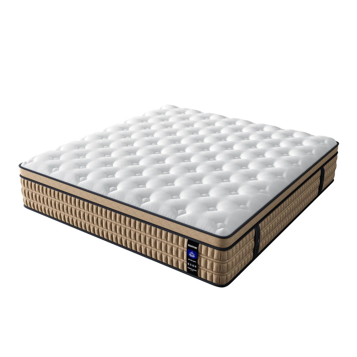 14″ King Mattress Hotel Collection Hybrid Mattress With Gel Memory Foam & Pocket Springs