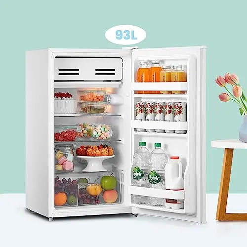 COMFEE' 93L Under Counter Fridge with Freezer, White