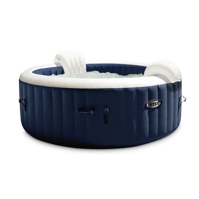 Intex 6 Person Pop Up Hot Tub Bundled W/ Purespa Slip-Resistant Seats (4 Pack)
