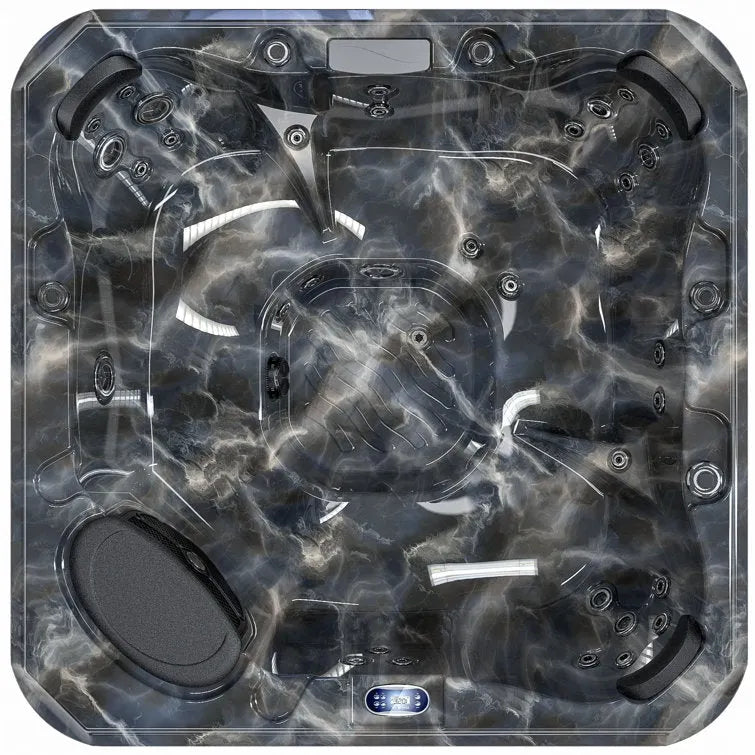 Luxuria Spas 220 Volt 7 – Person 55 – Jet Square Plug & Play Hot Tub with Ozonator