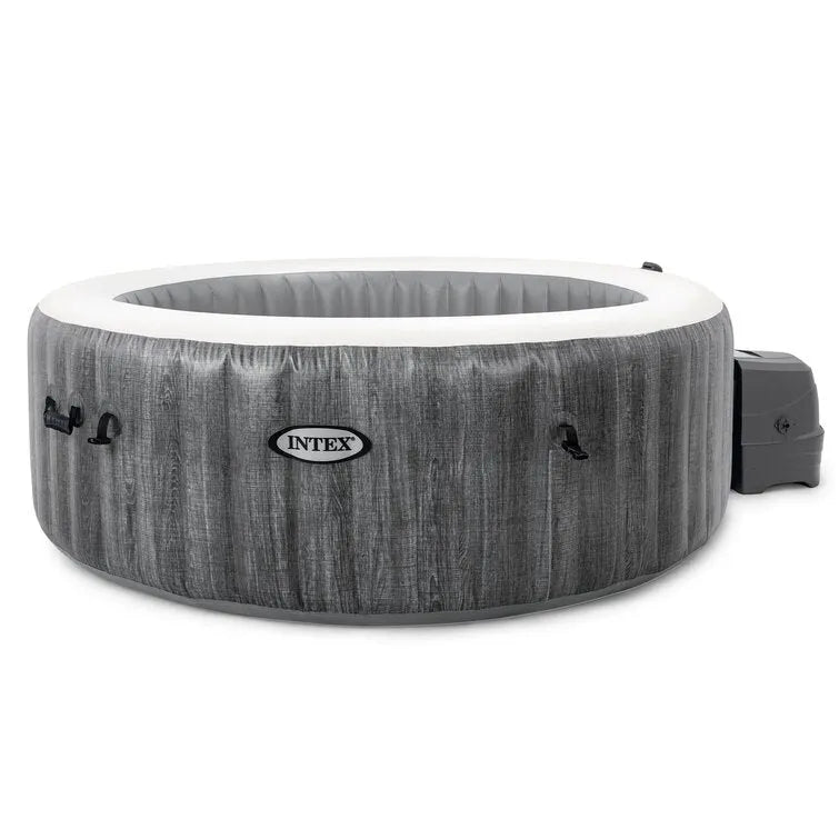 Intex 6 – Person 170 – Jet Vinyl Round Inflatable Hot Tub in Gray